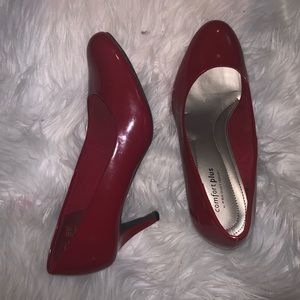 Comfort plus red heels